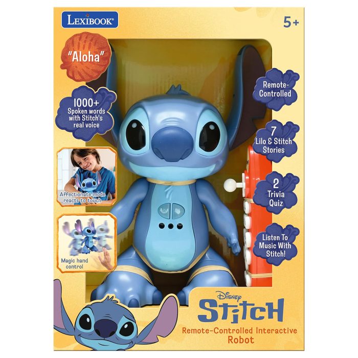 روبوت ستيتش التفاعلي من ديزني Lexibook مع جهاز تحكم واستشعار الحركات