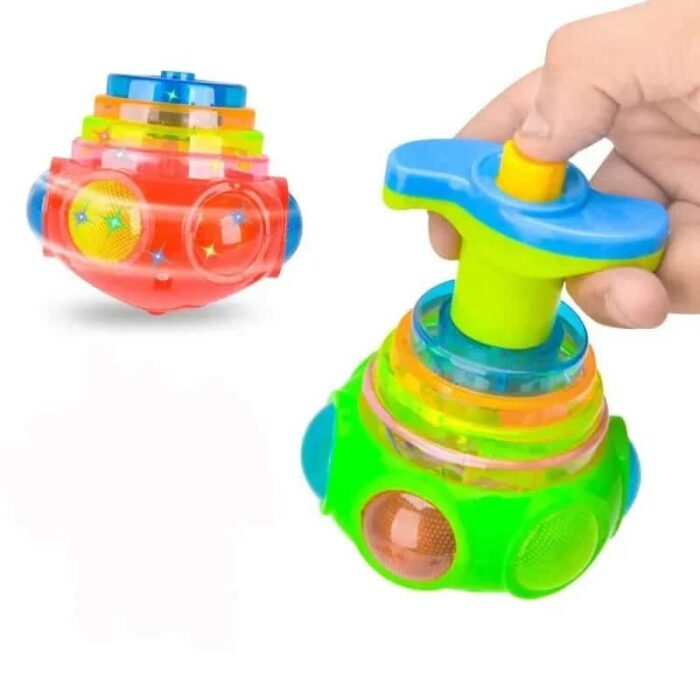 Spinning Top Toy with Lights and Music for Kids