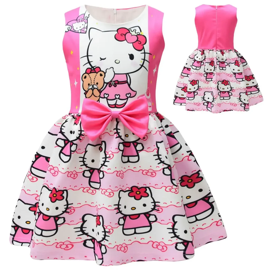 Vestido de Hello Kitty para niñas Vestido de Hello Kitty para niñas