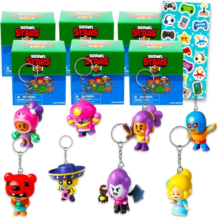 12 Pcs Brawl Stars Keychains