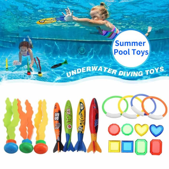 Jouets de Plongée pour Enfants  Jouets colorés pour piscine ou pour la plage