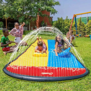 Inflatable Lawn Water Slide with Sprinklers