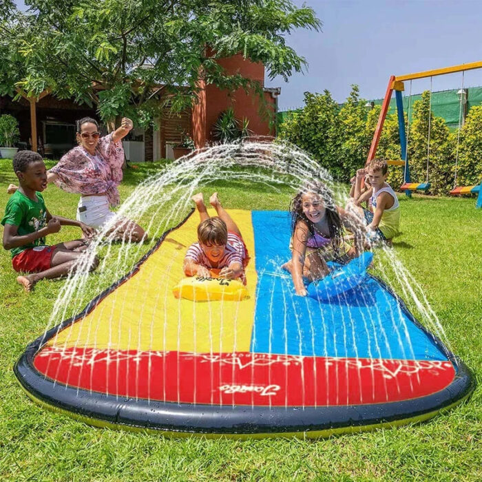Inflatable Lawn Water Slide with Sprinklers