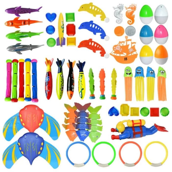 Jouets de Plongée pour Enfants  Jouets colorés pour piscine ou pour la plage