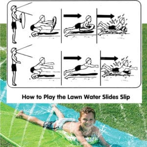 Inflatable Lawn Water Slide with Sprinklers