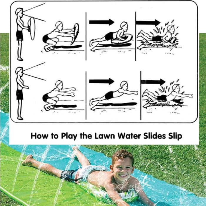 Inflatable Lawn Water Slide with Sprinklers