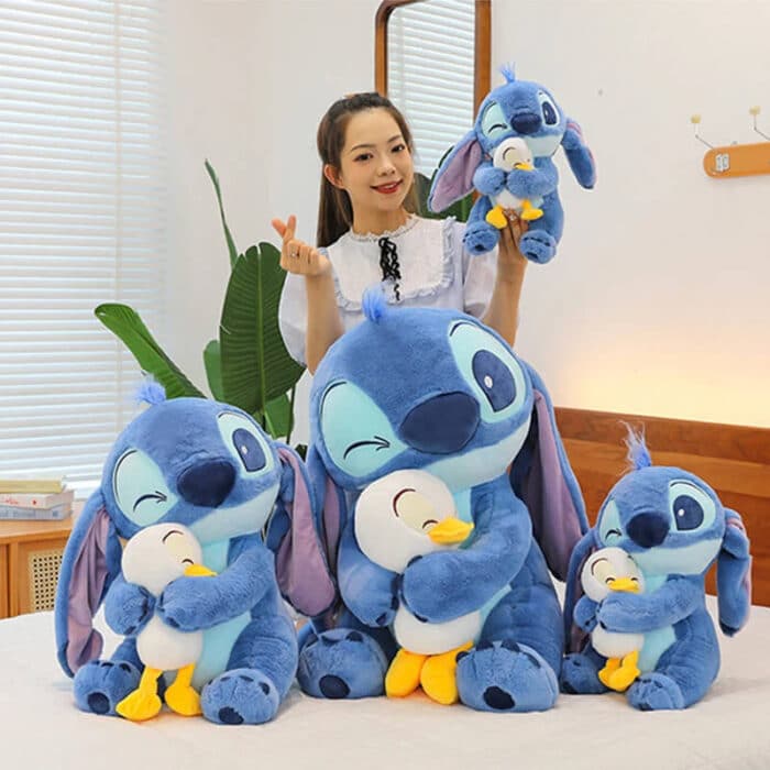 Stitch Plush Hugging Duck