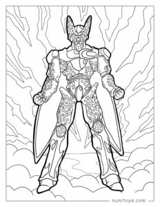 Detailed Coloring Page Of Perfect Cell