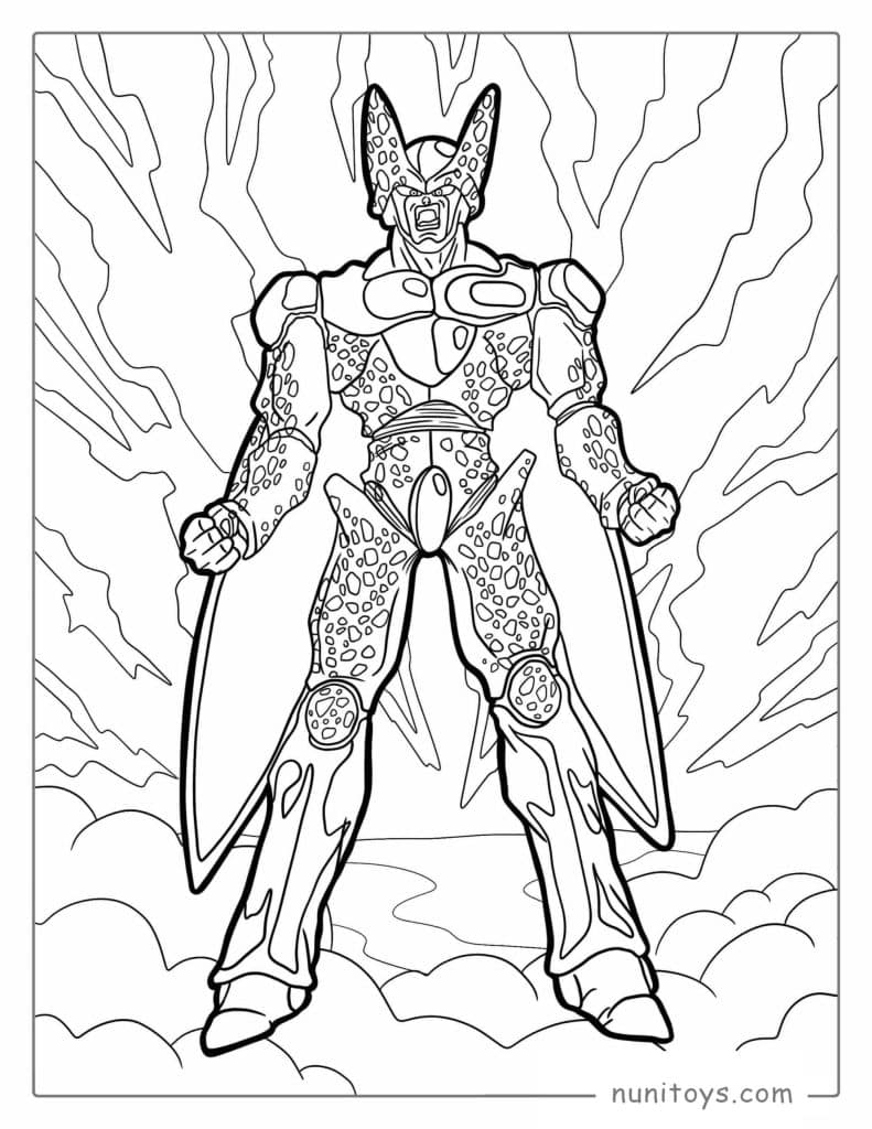 Detailed Coloring Page Of Perfect Cell