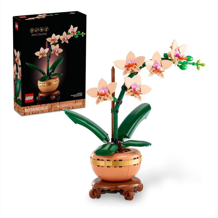 LEGO Botanicals Mini Orchid 10343 – DIY Artificial Flower Set for Home