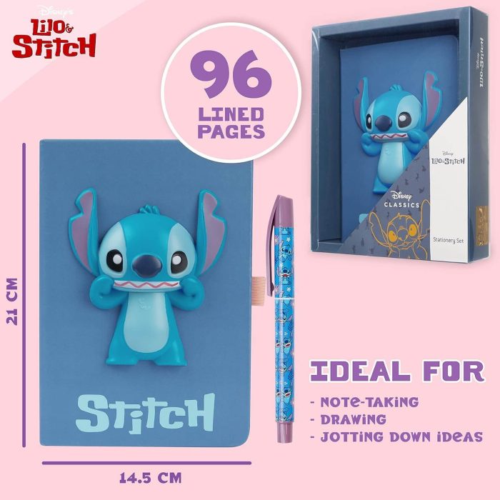 Disney Stitch Notebook with Pen