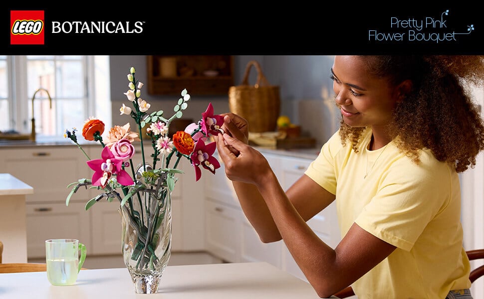 LEGO Botanicals Pretty Pink Flower Bouquet (10342)