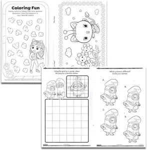 24 Mini Coloring Books for Kids