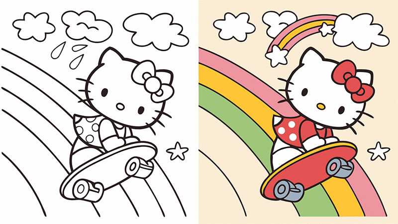 Coloriages Hello Kitty
