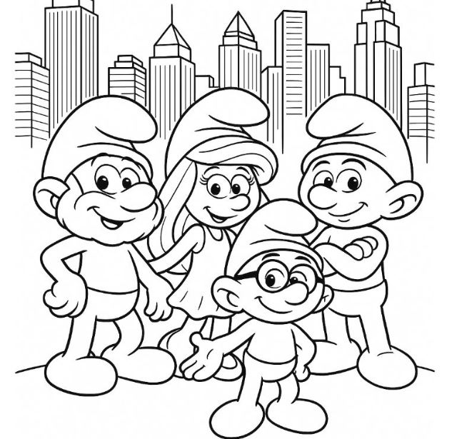 Coloriages des Schtroumpfs