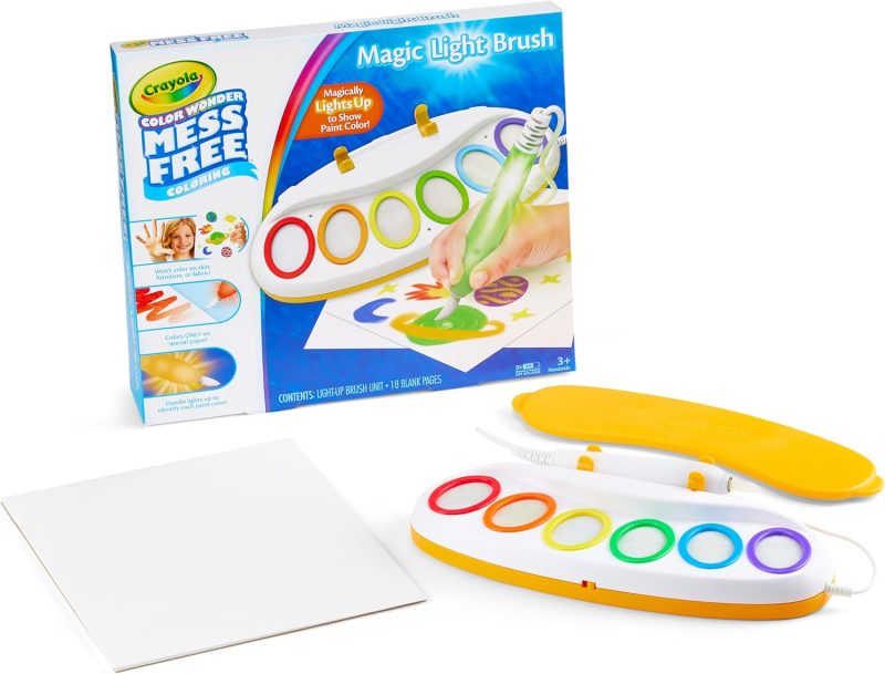 Crayola Color Wonder Magic Light Brush for Kids – Clean Creative Play