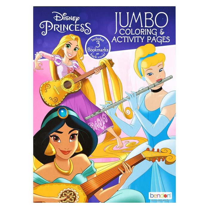 Disney Princess Jumbo Coloring & Activity Book Set – Moana, Frozen & Encanto for Kids