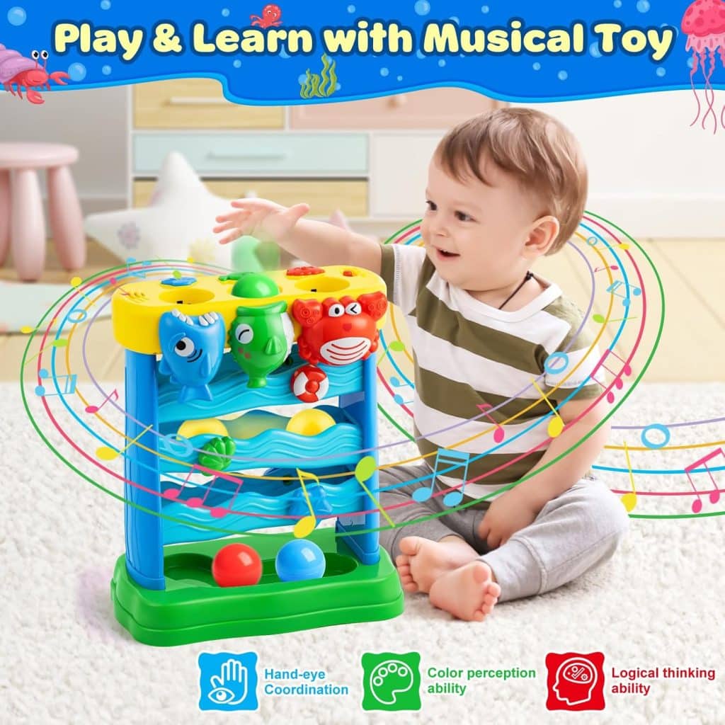 Musical Interactive Toy for 1 Year Old – Montessori Baby Toy 12–18 Months