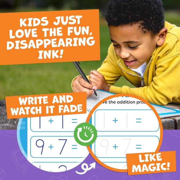 Magic Grooved Handwriting Practice Books for Kids Ages 3–7 – Reusable Tracing Workbooks with Disappearing Ink