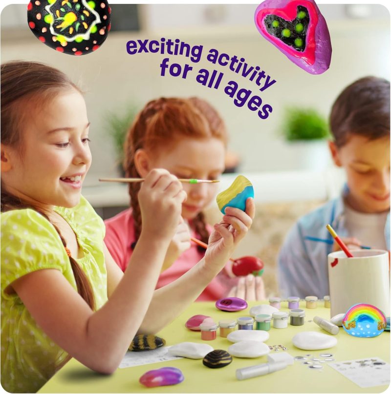Glow in the Dark Rock Painting Kit for Creative Kids