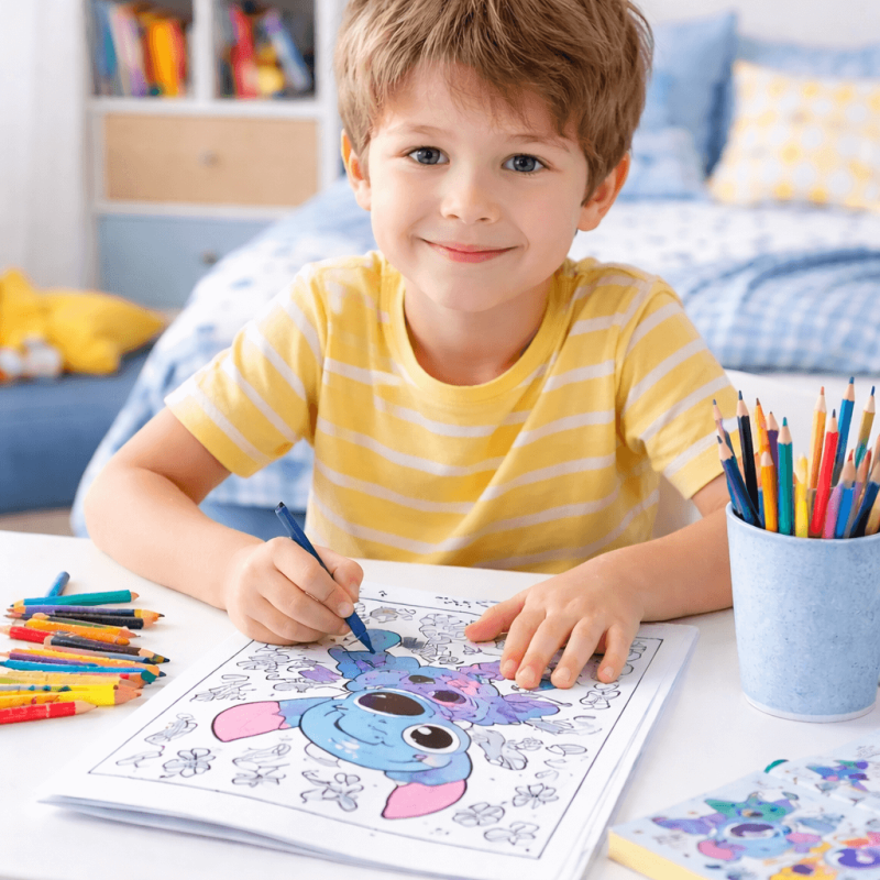 Stitch Coloring & Activity Sticker Book for Creative Kids