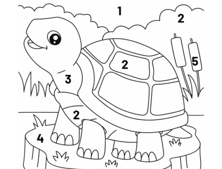 Coloring Pages by Numbers for Preschoolers