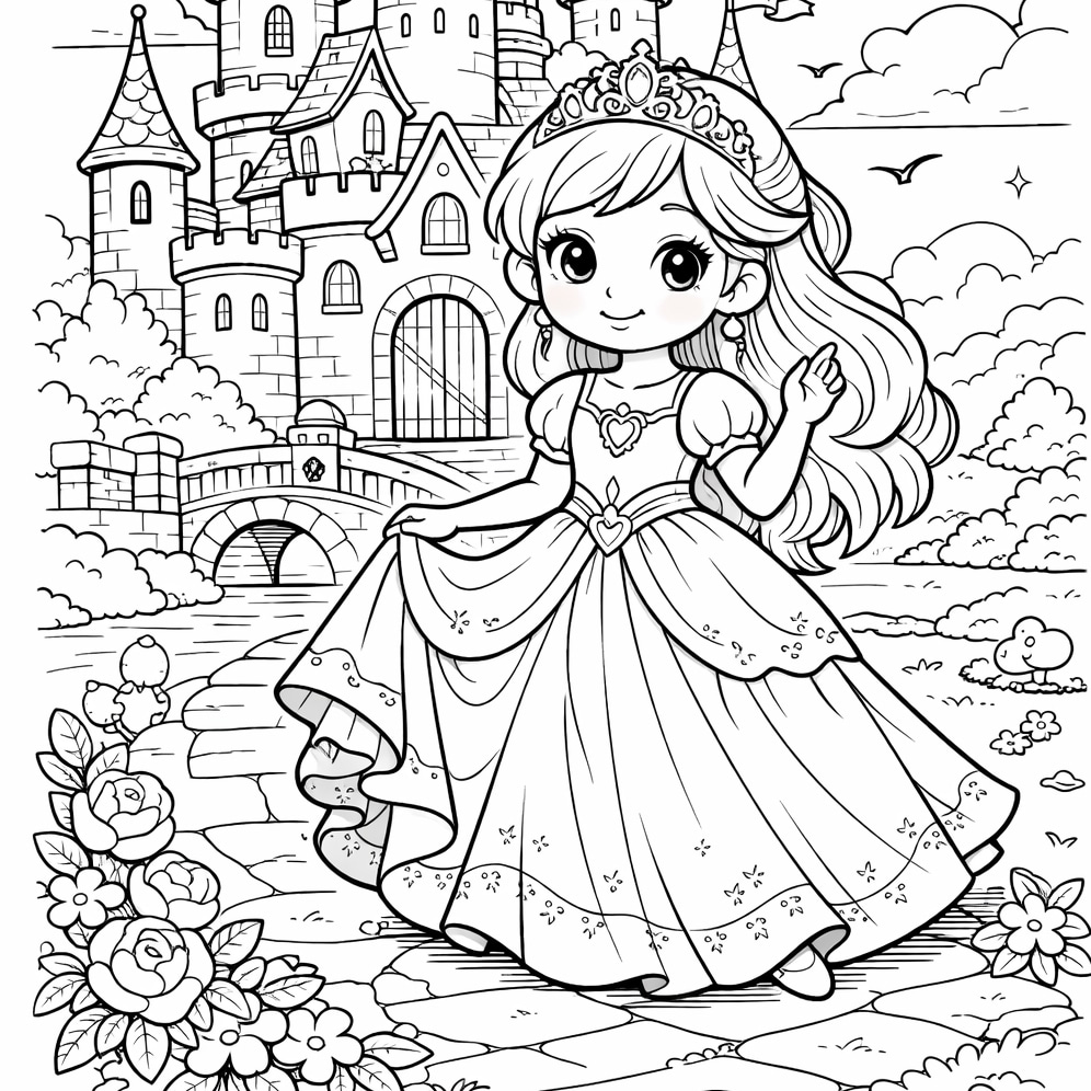 Coloriages pour filles à imprimer – Dessins créatifs et adorables