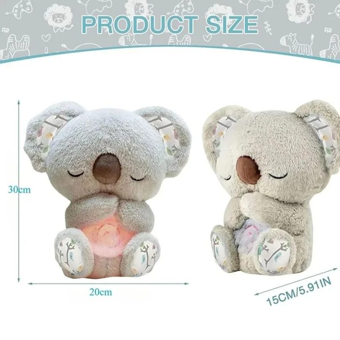 Koala Sleep Companion Plush Toy with Music, Lights & Breathing Motion