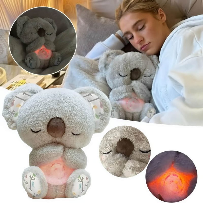 Koala Sleep Companion Plush Toy with Music, Lights & Breathing Motion