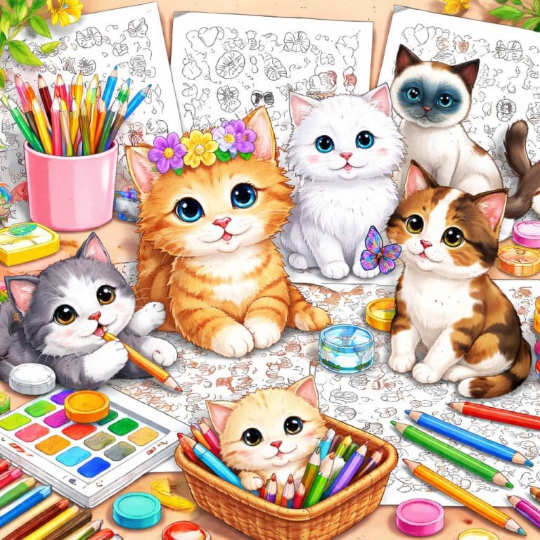 Cat Coloring Pages