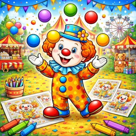 Clown Coloring Pages