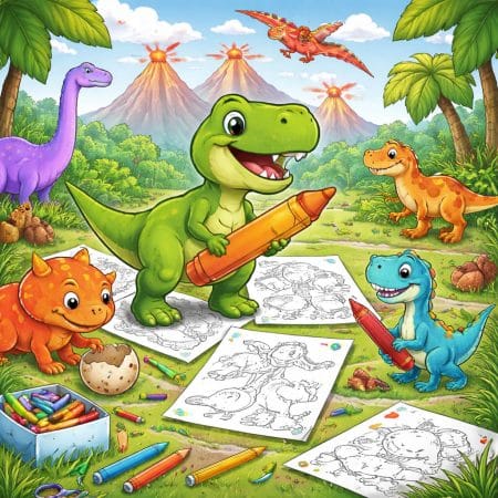 Coloriages de Dinosaures