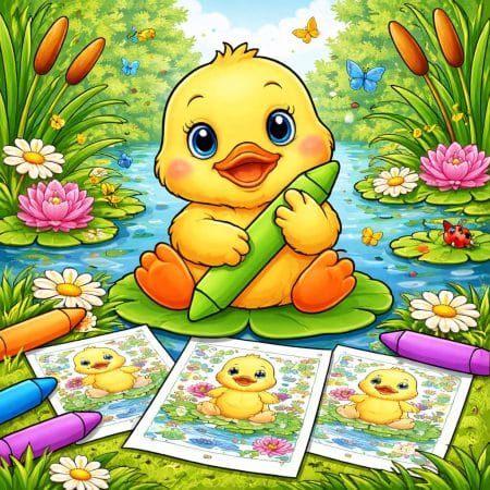 Duck Coloring Pages