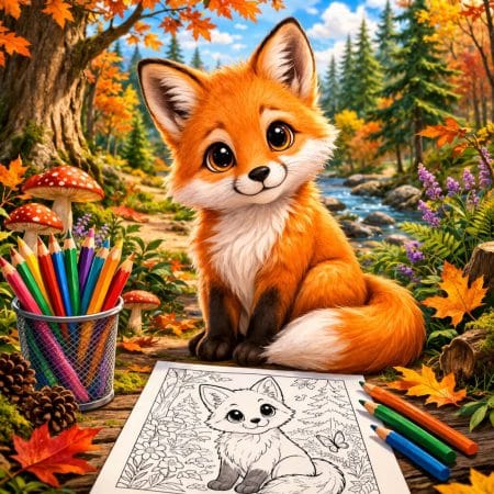 Fox Coloring Pages