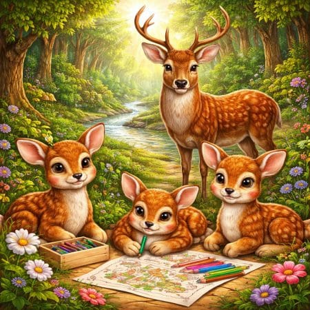 Deer Coloring Pages