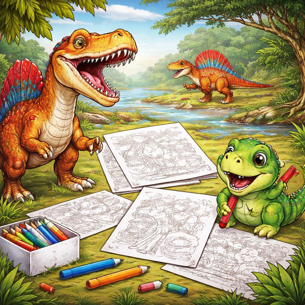 Spinosaurus Coloring Pages