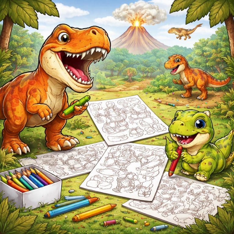 T-Rex Coloring Pages