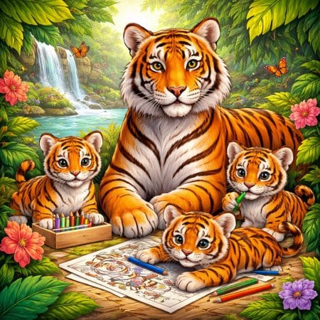 Tiger Coloring Pages