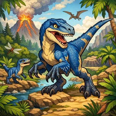 Velociraptor Coloring Pages