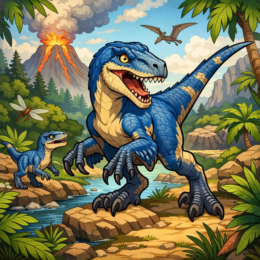 Velociraptor Coloring Pages