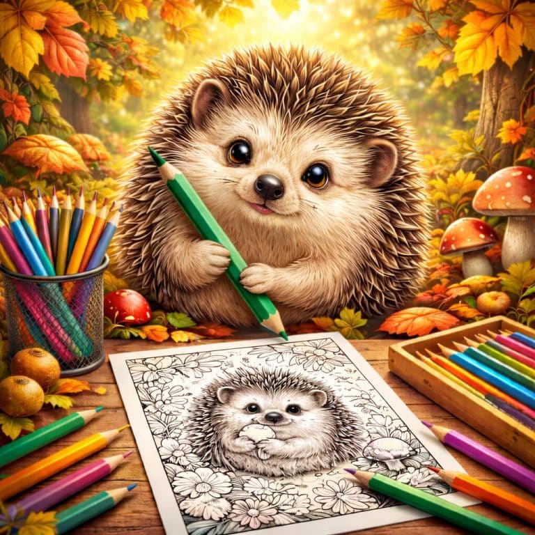 Hedgehog Coloring Pages