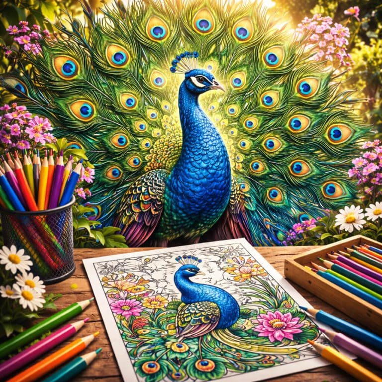 Peacock Coloring Pages