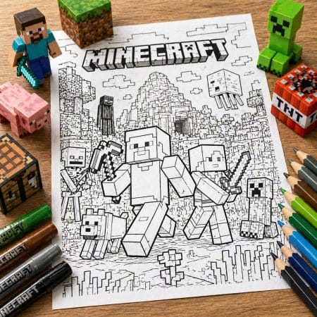 Minecraft Coloring Pages