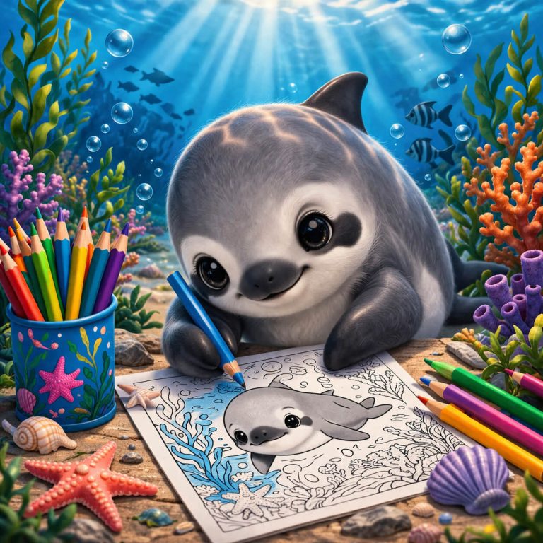Vaquita Coloring Pages