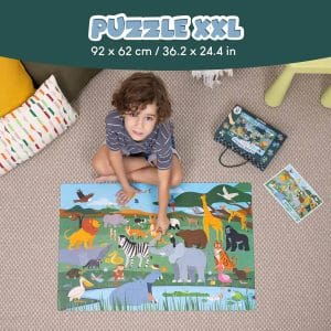 Giant Jungle Floor Puzzle for Kids – Screen-Free Animal Fun and Early Learning