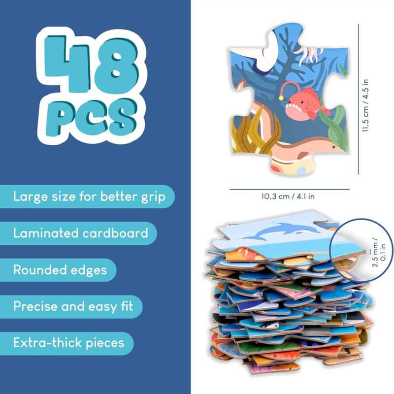 Giant Ocean Floor Puzzle for Kids – Screen Free Sea Animal Fun and Learning