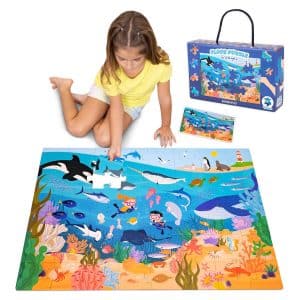 Giant Ocean Floor Puzzle for Kids – Screen-Free Sea Animal Fun and Learning