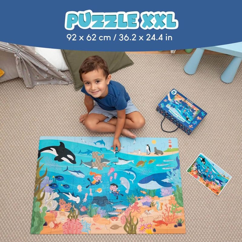 Giant Ocean Floor Puzzle for Kids – Screen Free Sea Animal Fun and Learning