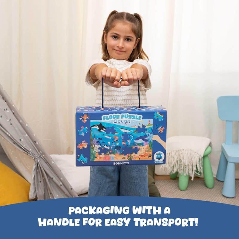 Giant Ocean Floor Puzzle for Kids – Screen Free Sea Animal Fun and Learning