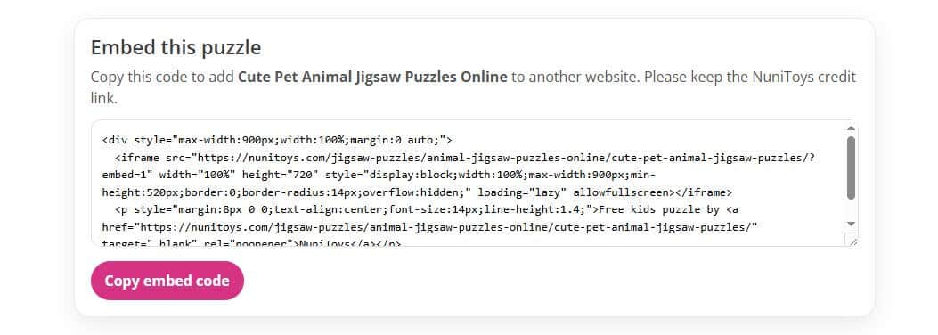 How to Embed Free Online Jigsaw Puzzles on Your Website
